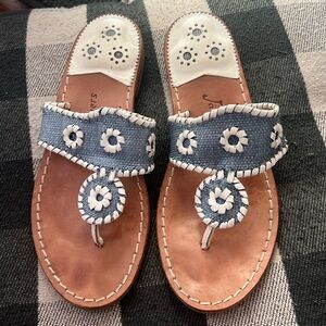 Jack Rogers denim sandals